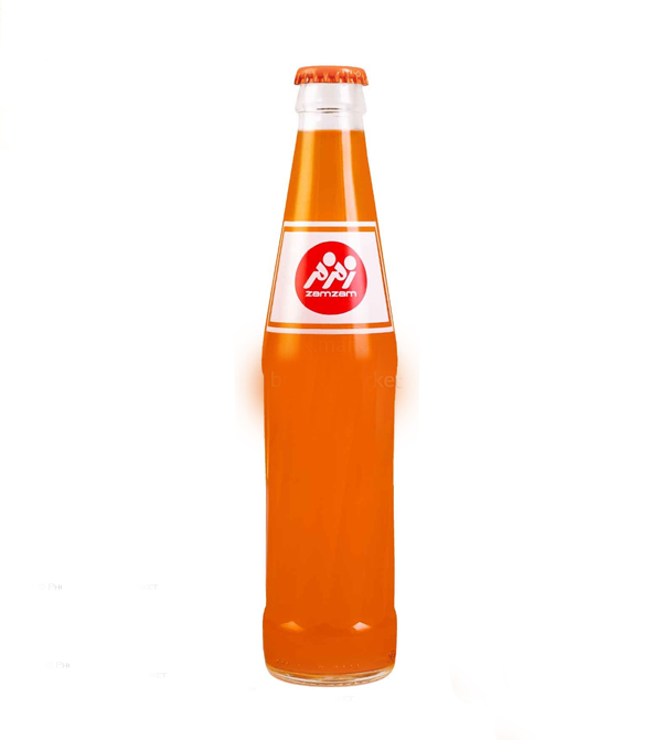 نوشابه شیشه ای نوستالژی 250 سی سی پرتقالی زمزم